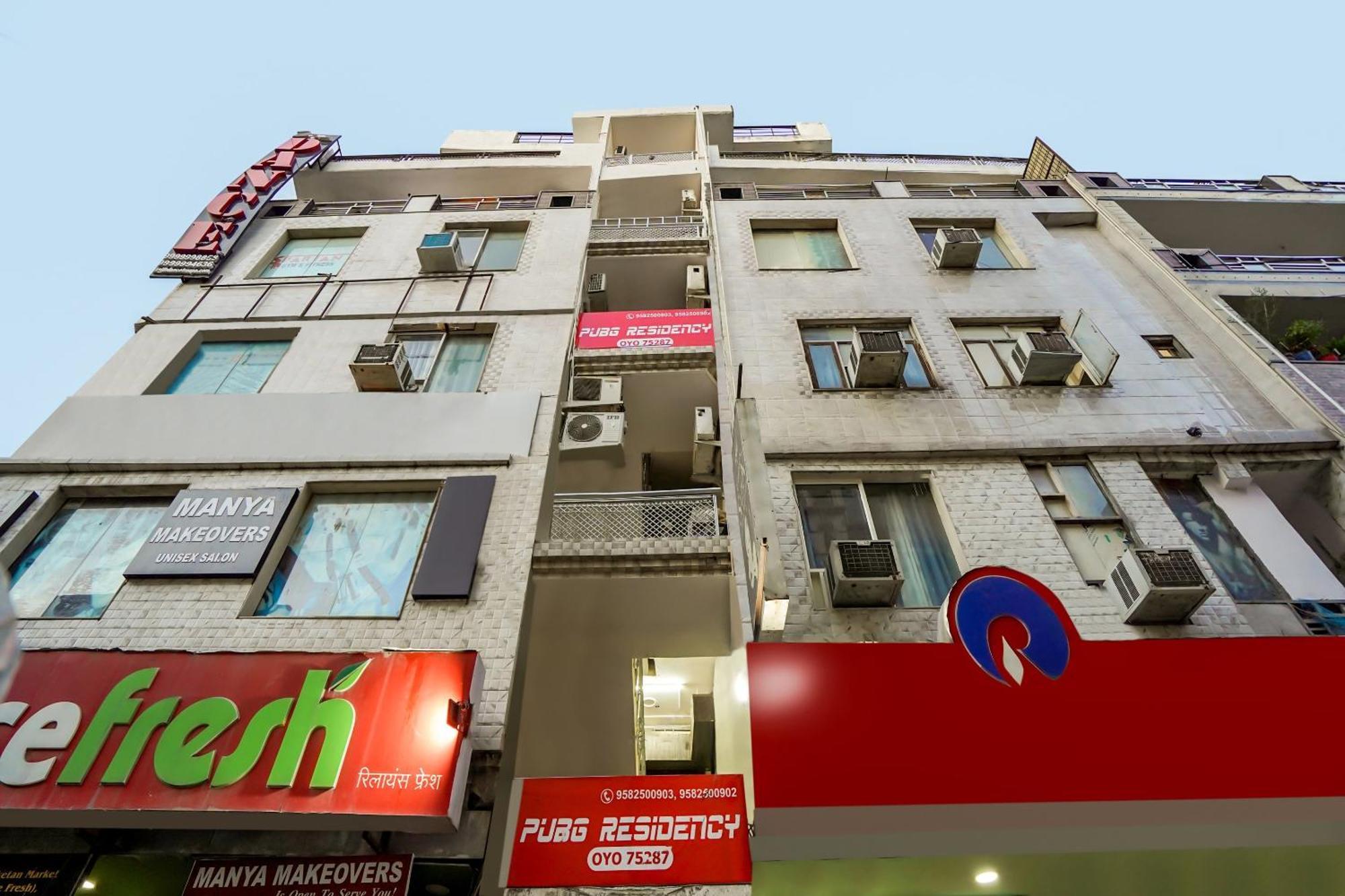 Hotel O Pubg Residency Nuova Delhi Esterno foto